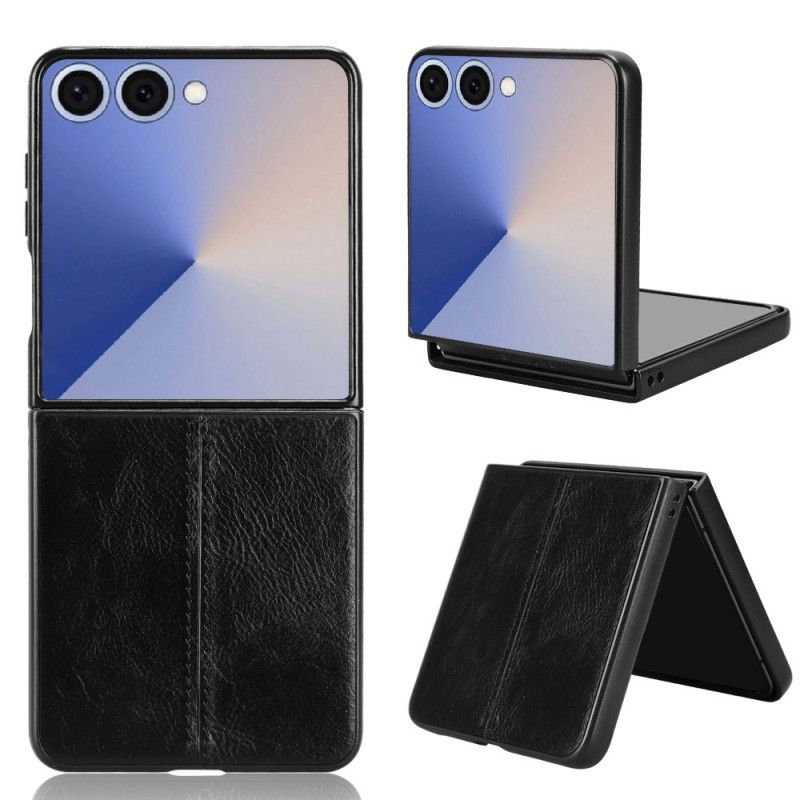 Kryt Samsung Galaxy Z Flip 7 Kryty Na Mobil Prošívaný Kožený Efekt