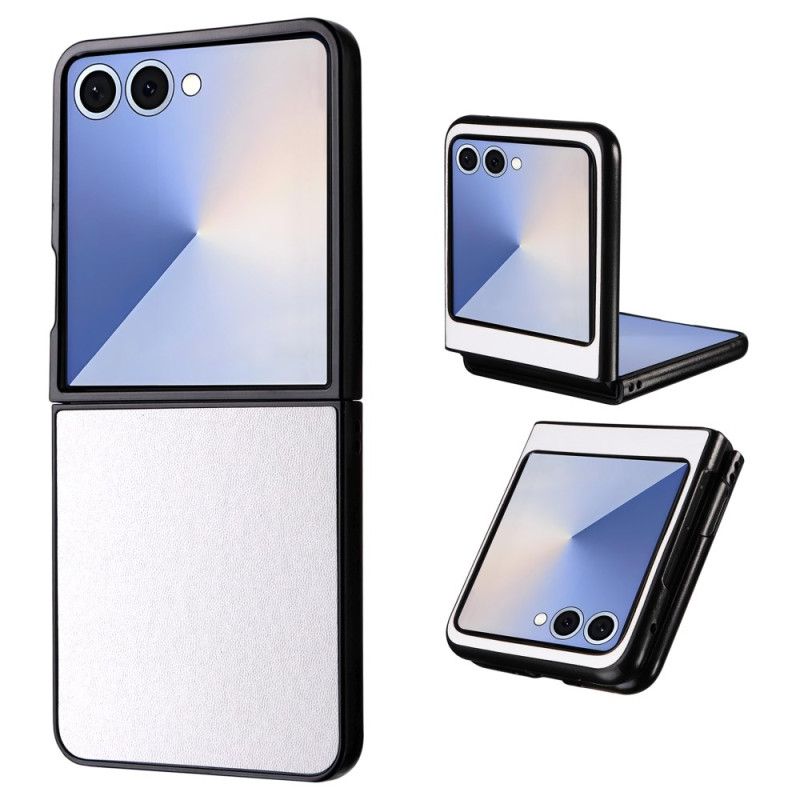 Kryt Samsung Galaxy Z Flip 7 Monochromatický Kožený Efekt