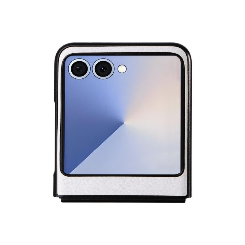 Kryt Samsung Galaxy Z Flip 7 Monochromatický Kožený Efekt
