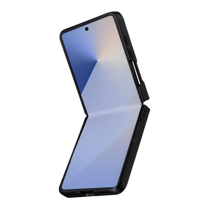 Kryt Samsung Galaxy Z Flip 7 Monochromatický Kožený Efekt