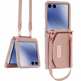 Kryt Samsung Galaxy Z Flip 7 Peněženka A Popruh