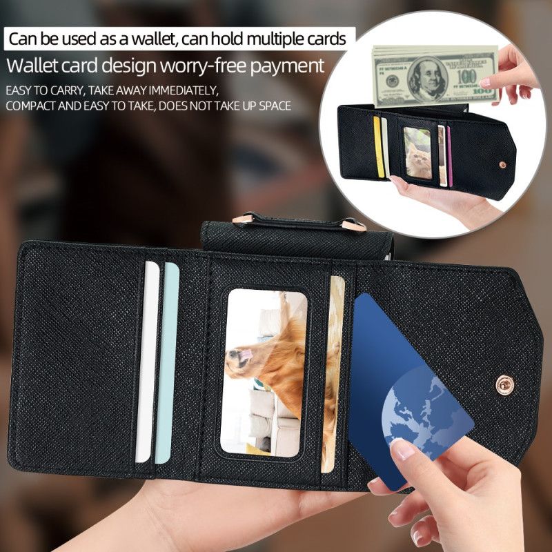 Kryt Samsung Galaxy Z Flip 7 Peněženka A Popruh