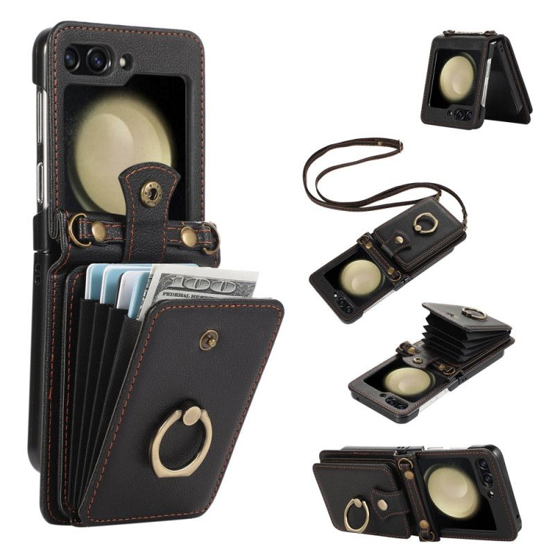 Kryt Samsung Galaxy Z Flip 7 Pouzdro Na Karty A Ramenní Popruh