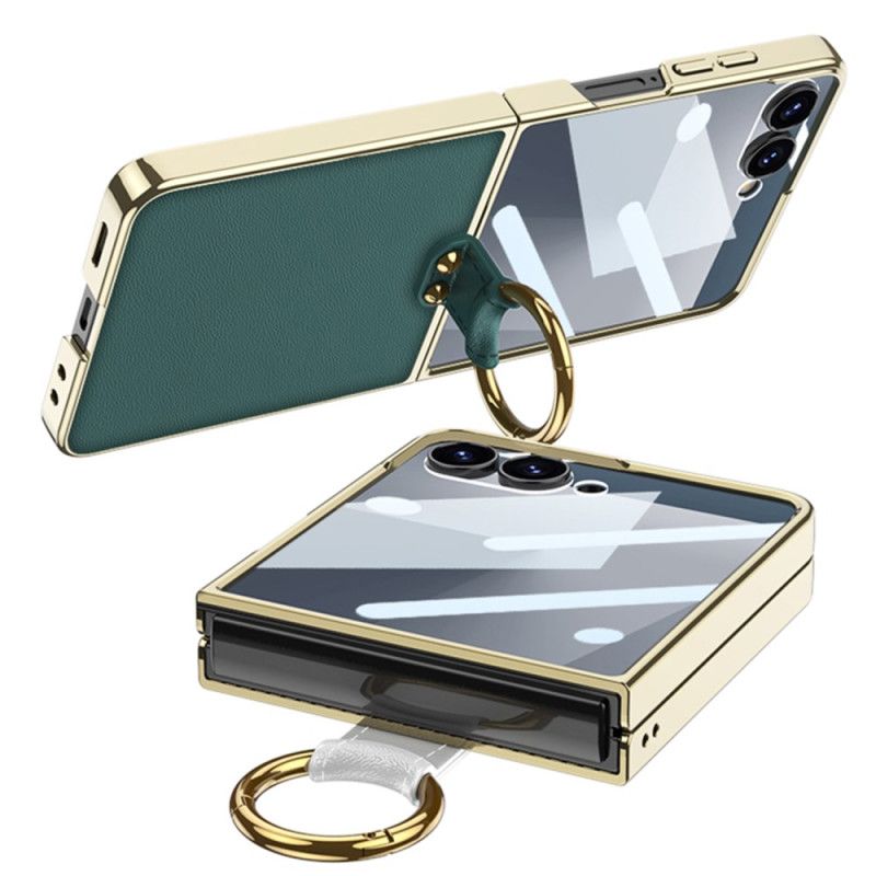 Kryt Samsung Galaxy Z Flip 7 Pouzdro Na Prsteny A Odnímatelný Ramenní Popruh