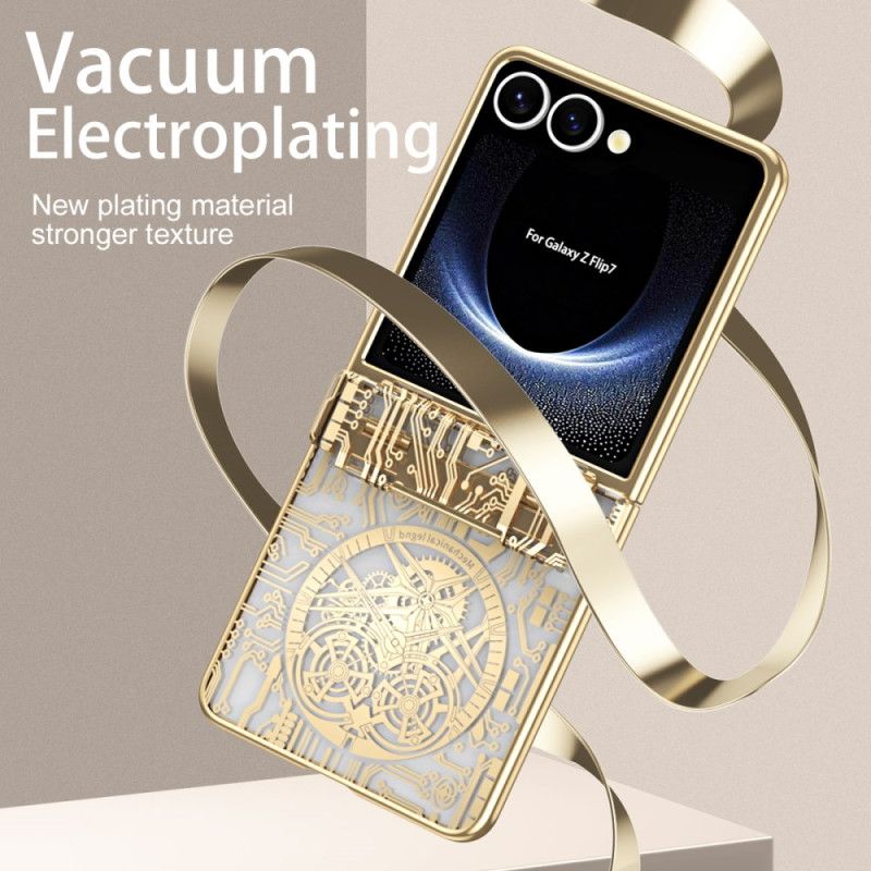 Kryt Samsung Galaxy Z Flip 7 Prémiové S Ochranou Zadního Displeje