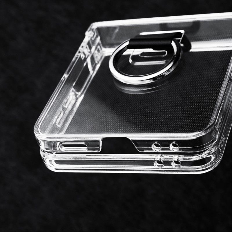 Kryt Samsung Galaxy Z Flip 7 Průhledné S Držákem Na Prsteny