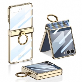 Kryt Samsung Galaxy Z Flip 7 Průhledný Se Stojánkem A Magnetickou Ochranou Gkk