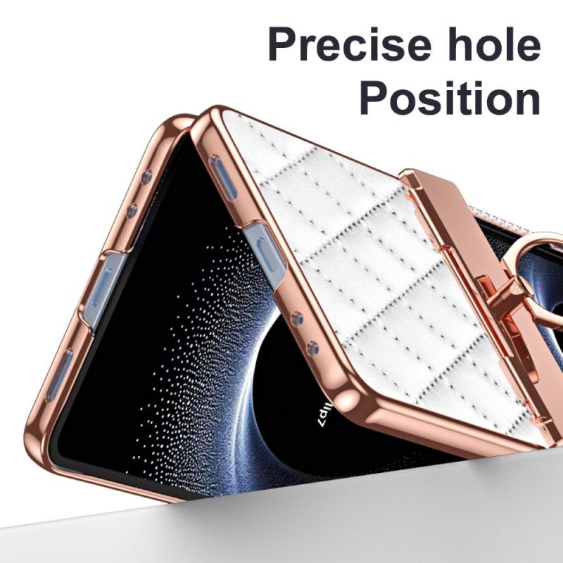 Kryt Samsung Galaxy Z Flip 7 Stojan Na Prsteny A Dekorace S Kamínky