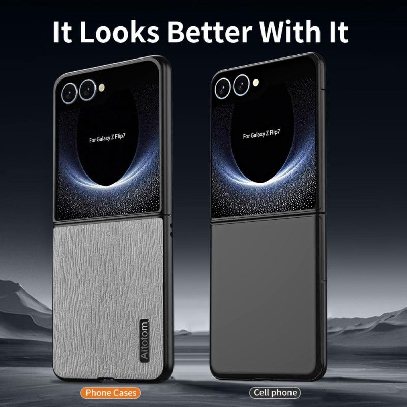 Kryt Samsung Galaxy Z Flip 7 Textura Dřeva