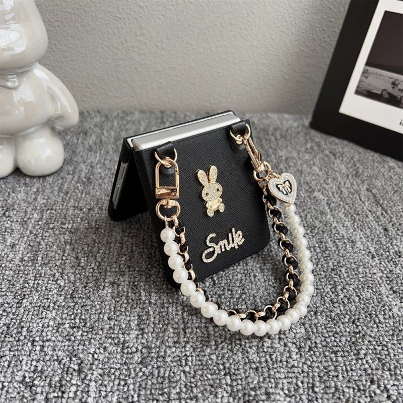 Kryt Samsung Galaxy Z Flip 7 Usměvavý Králíček S Náramkem