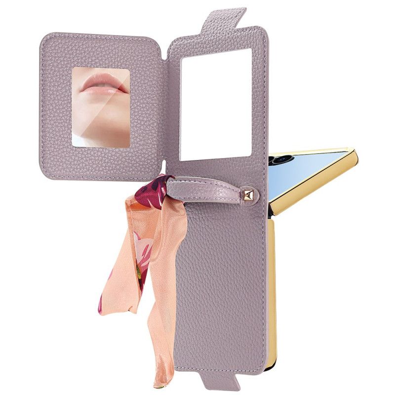 Kryt Samsung Galaxy Z Flip 7 Zrcátko A Držák Na Karty