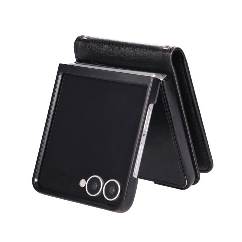 Pouzdro Na Samsung Galaxy Z Flip 7 Pouzdro Na Karty Z Umělé Kůže