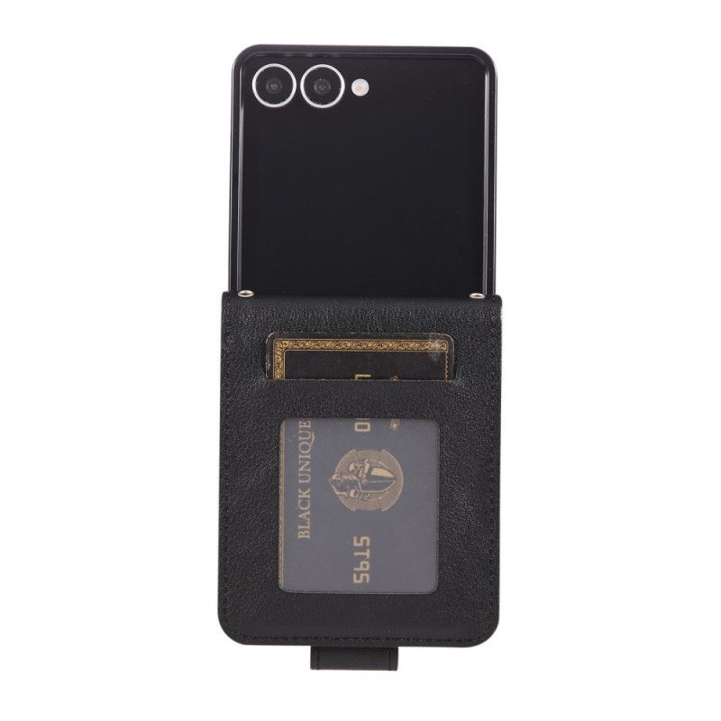 Pouzdro Na Samsung Galaxy Z Flip 7 Pouzdro Na Karty Z Umělé Kůže