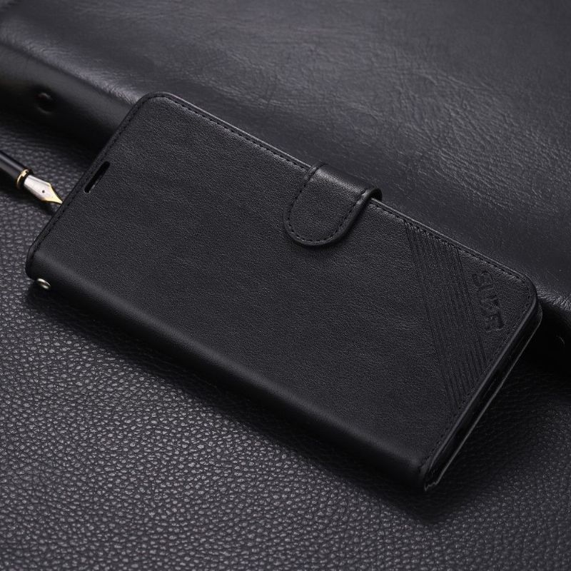 Kožené Pouzdro Folio Na Oppo Reno Peněženkové Pouzdro Peněženka Z Umělé Kůže Azns