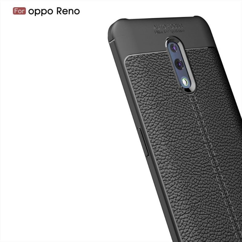 Kryt Na Oppo Reno Gel Pro Konečnou Úpravu Umělé Kůže