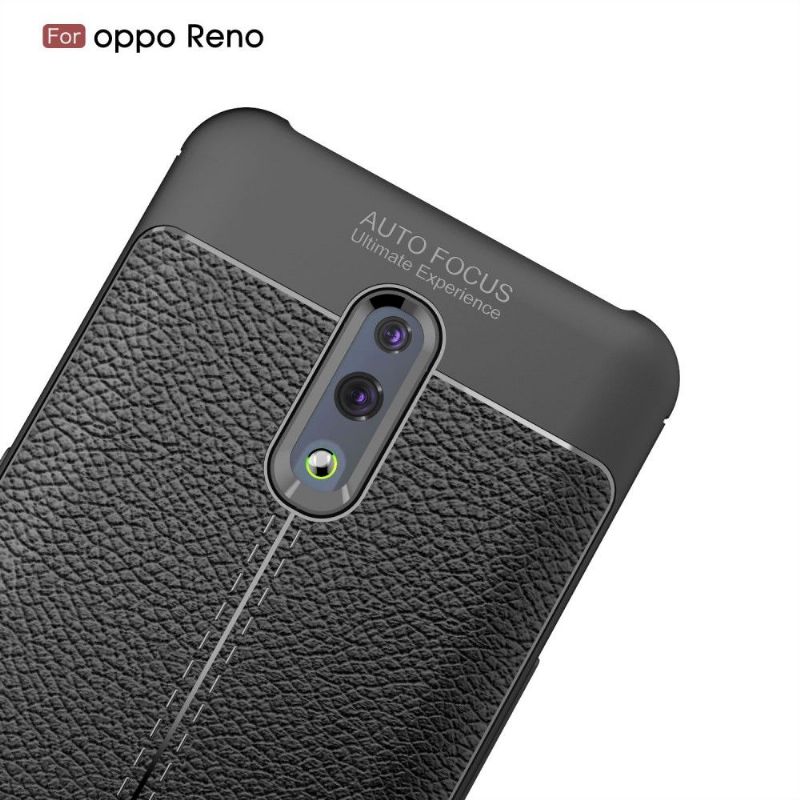 Kryt Na Oppo Reno Gel Pro Konečnou Úpravu Umělé Kůže