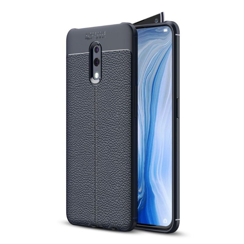 Kryt Na Oppo Reno Gel Pro Konečnou Úpravu Umělé Kůže