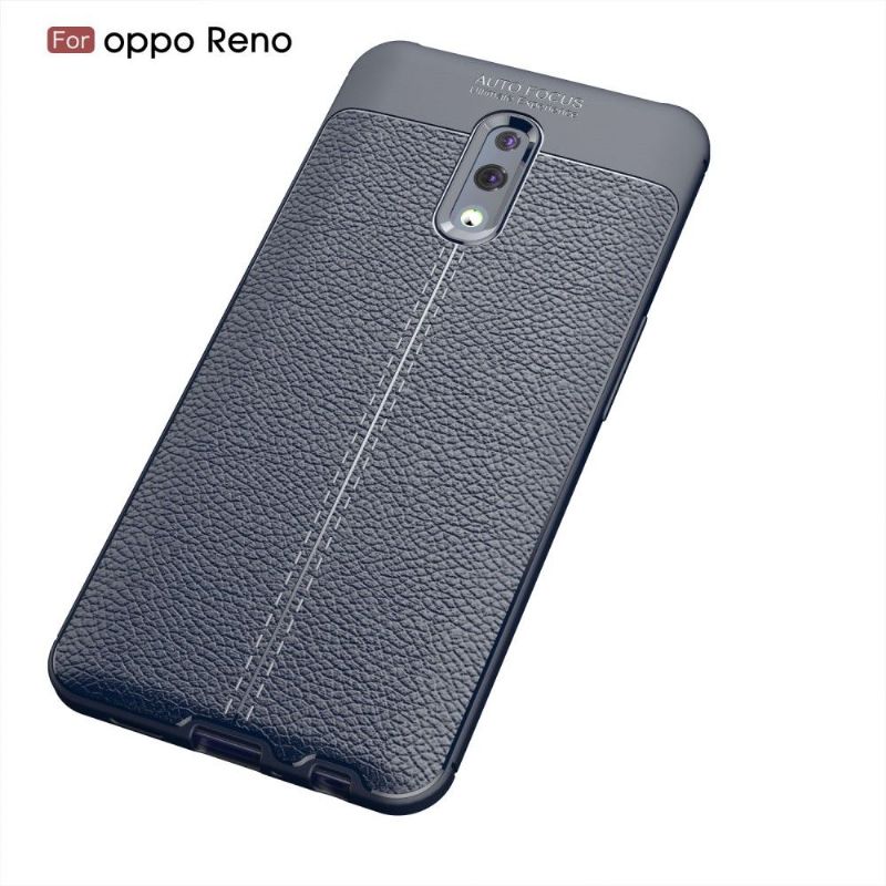 Kryt Na Oppo Reno Gel Pro Konečnou Úpravu Umělé Kůže