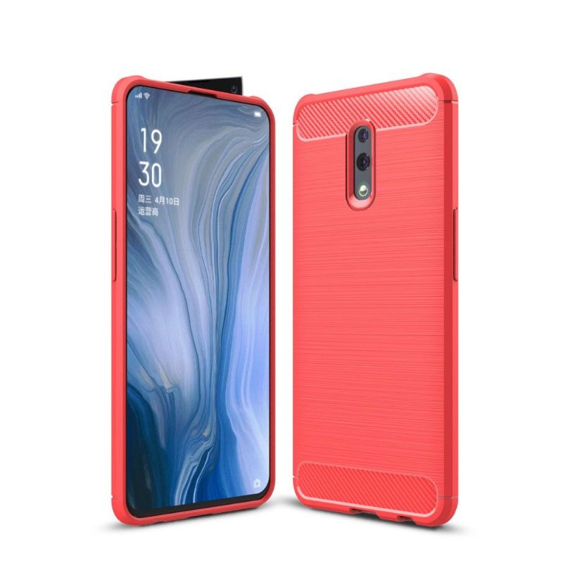Kryt Na Oppo Reno Uhlíkový Kartáčovaný Gel