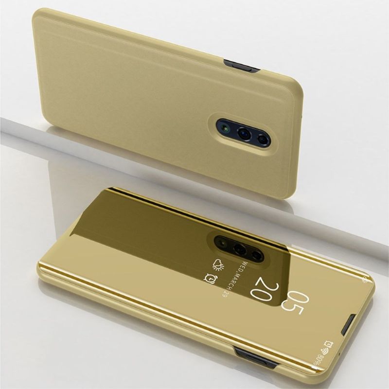 Kryty Na Mobil Na Oppo Reno Flipové Pouzdro Zrcadlový Efekt