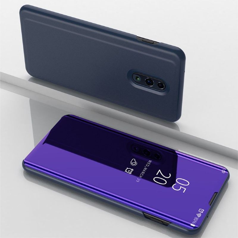 Kryty Na Mobil Na Oppo Reno Flipové Pouzdro Zrcadlový Efekt