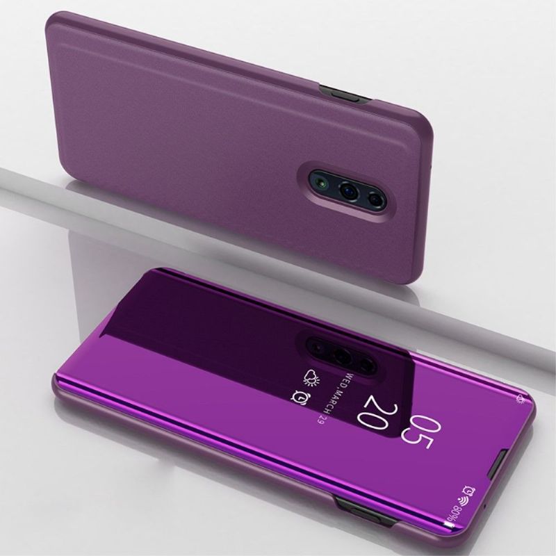 Kryty Na Mobil Na Oppo Reno Flipové Pouzdro Zrcadlový Efekt