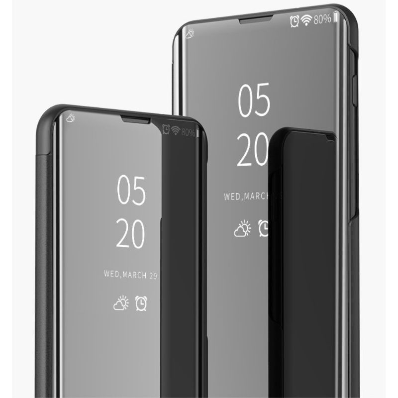 Kryty Na Mobil Na Oppo Reno Flipové Pouzdro Zrcadlový Efekt