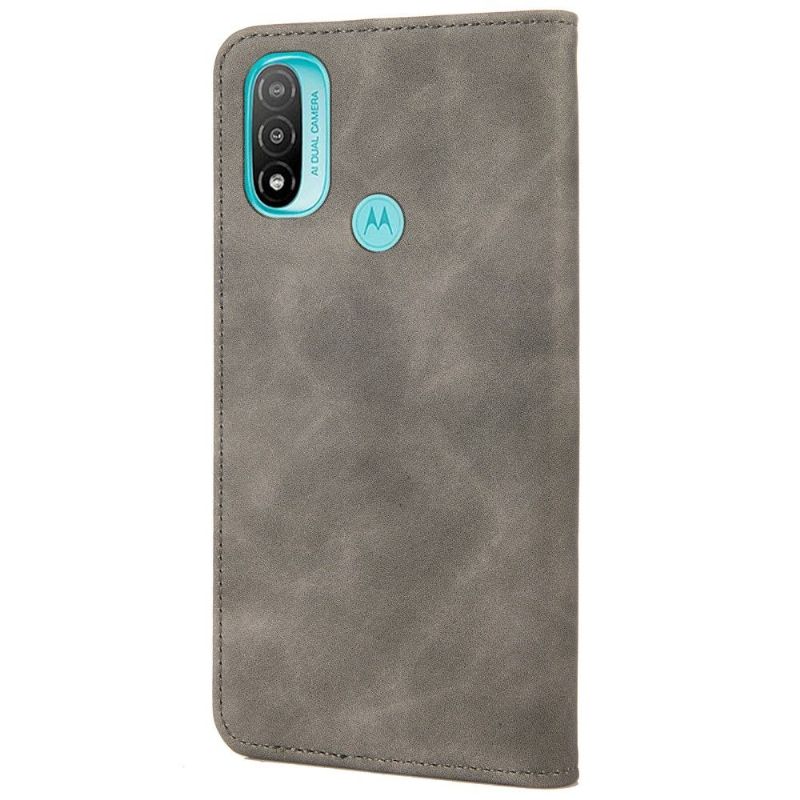 Flipové Pouzdro Na Motorola Moto E20 / E30 / E40 Báječná Umělá Kůže