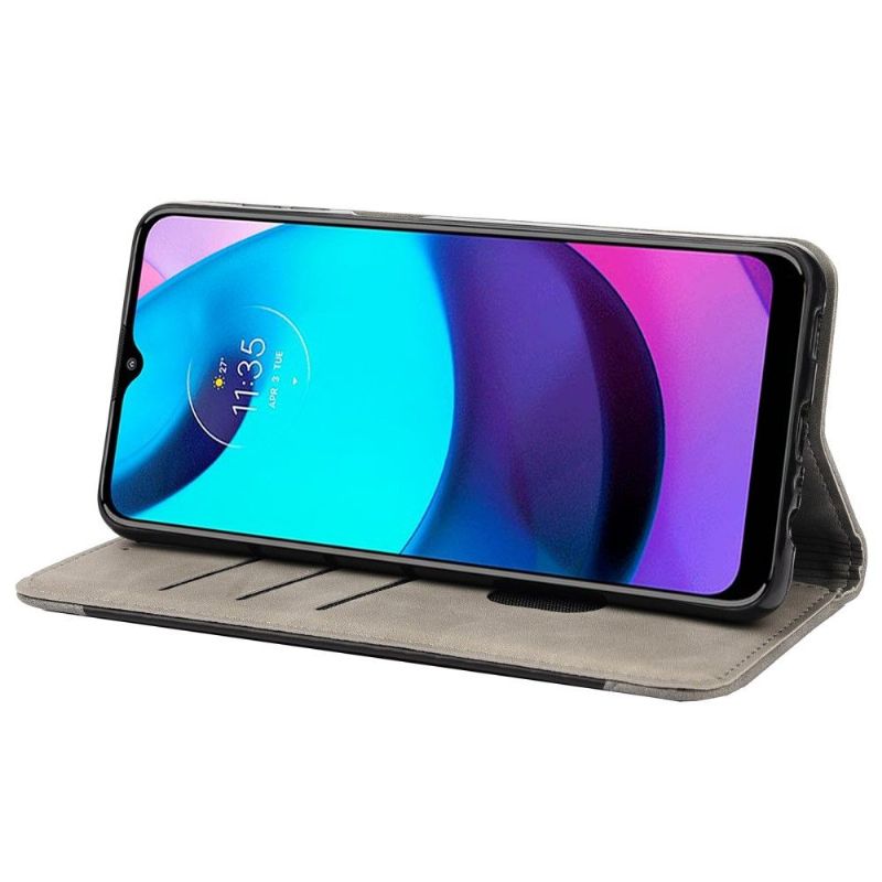 Flipové Pouzdro Na Motorola Moto E20 / E30 / E40 Báječná Umělá Kůže