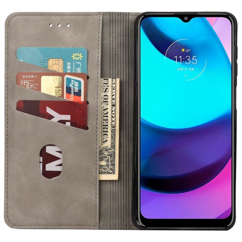 Flipové Pouzdro Na Motorola Moto E20 / E30 / E40 Báječná Umělá Kůže