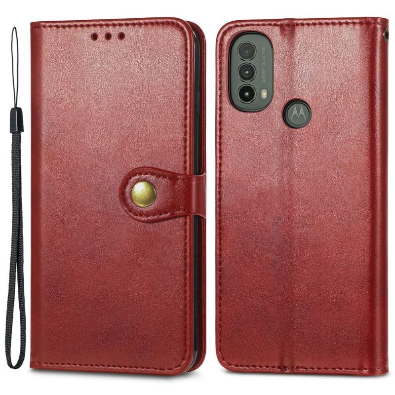 Flipové Pouzdro Na Motorola Moto E20 / E30 / E40 Držák Karty Indila Z Umělé Kůže