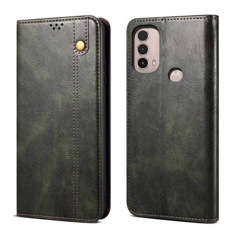 Flipové Pouzdro Na Motorola Moto E20 / E30 / E40 Ernestine Odkryté Švy