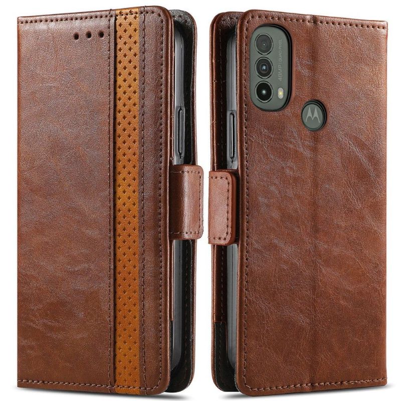 Flipové Pouzdro Na Motorola Moto E20 / E30 / E40 Kožené Pouzdro Flip Business