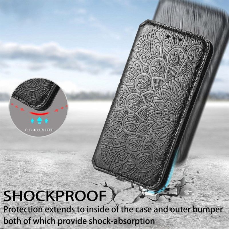 Flipové Pouzdro Na Motorola Moto E20 / E30 / E40 Kožené Pouzdro Flip Chic Mandala
