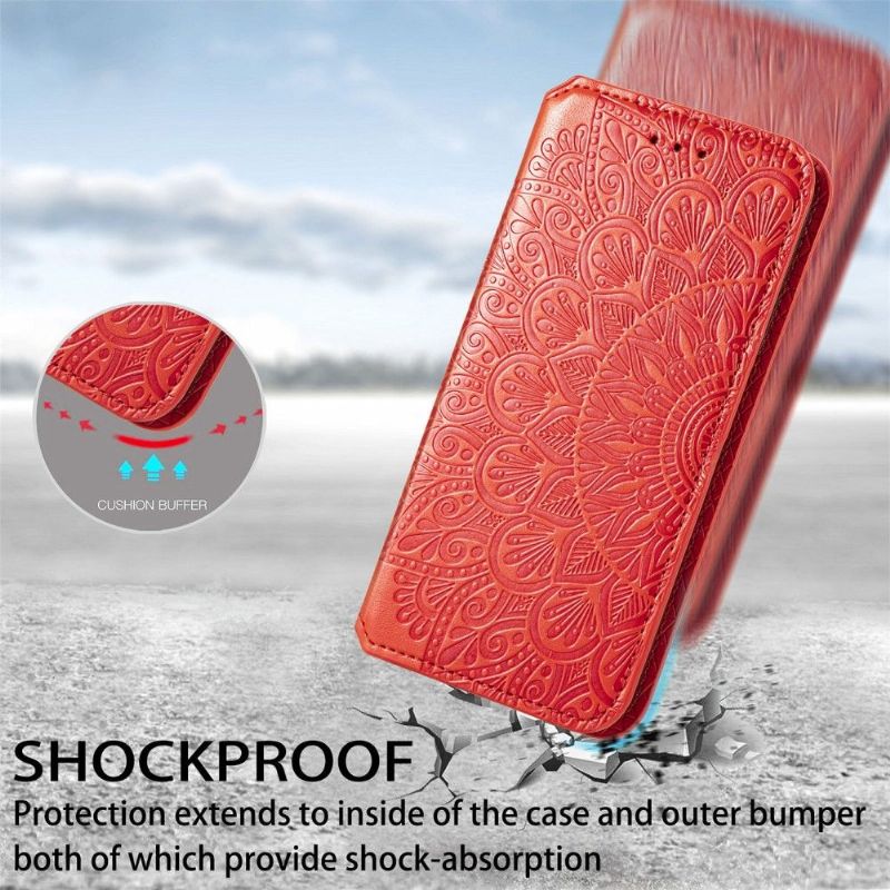 Flipové Pouzdro Na Motorola Moto E20 / E30 / E40 Kožené Pouzdro Flip Chic Mandala
