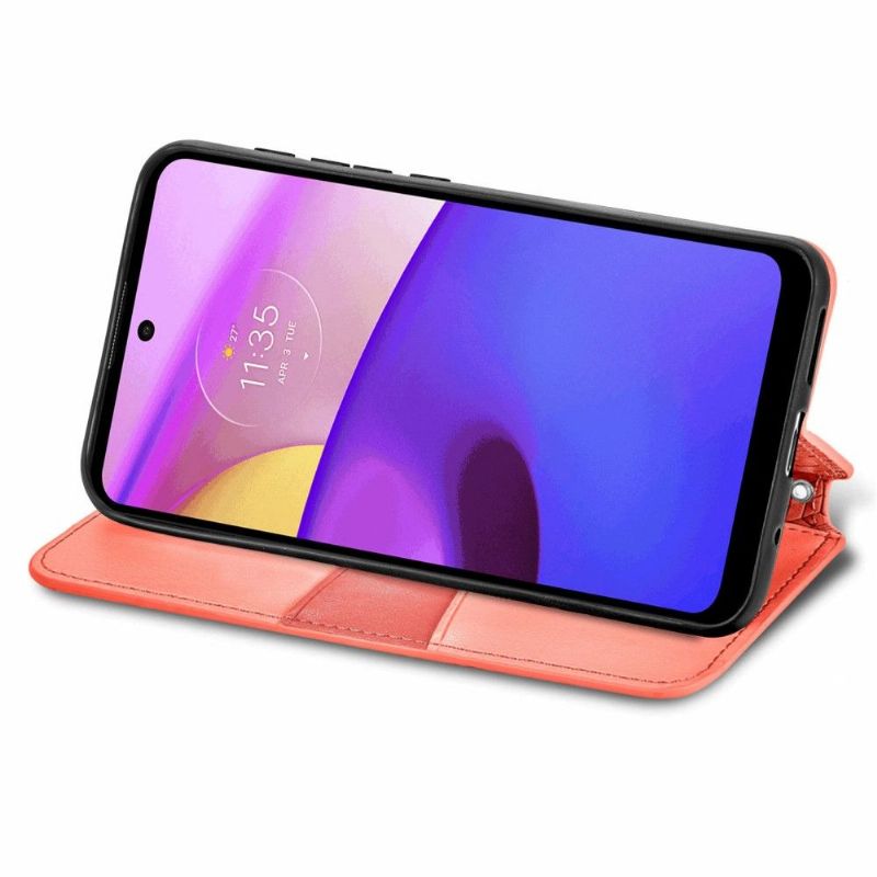 Flipové Pouzdro Na Motorola Moto E20 / E30 / E40 Kožené Pouzdro Flip Chic Mandala