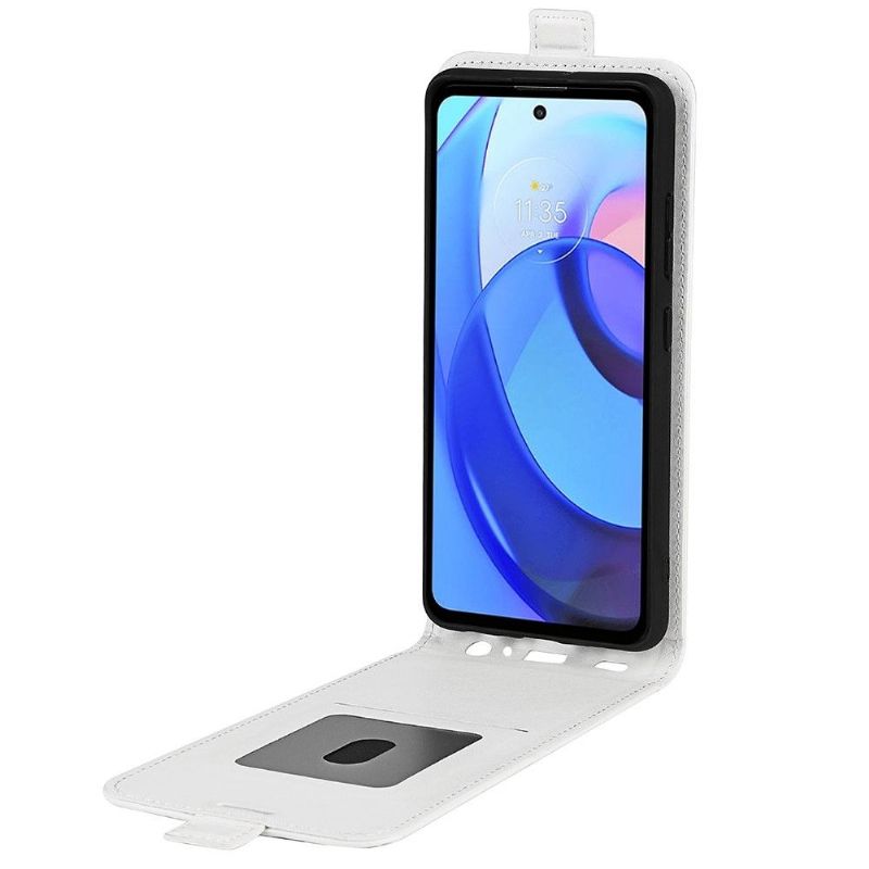 Flipové Pouzdro Na Motorola Moto E20 / E30 / E40 Kožené Pouzdro Vertikální Umělá Kůže