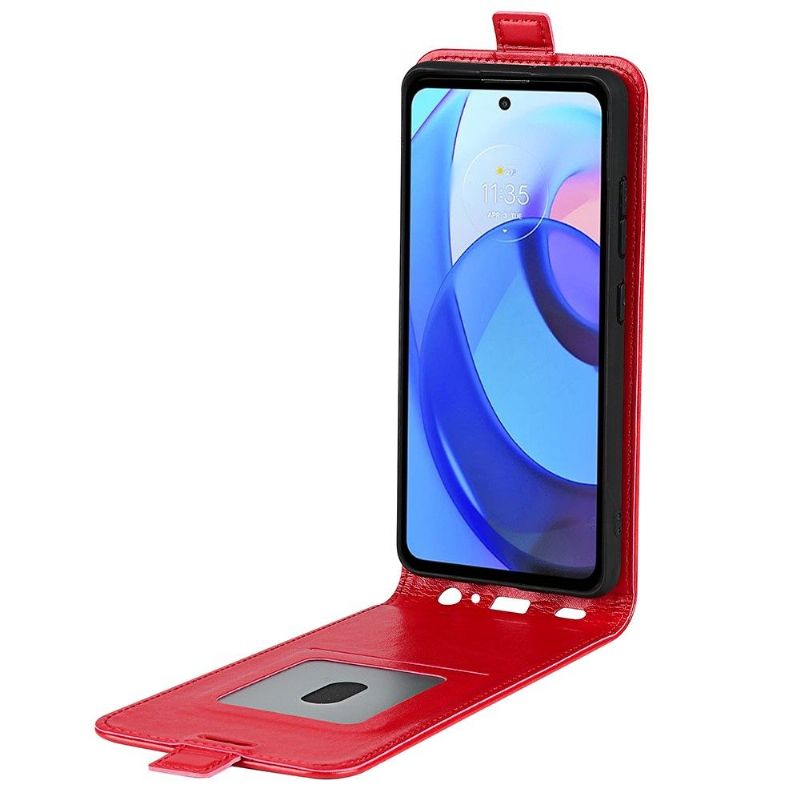 Flipové Pouzdro Na Motorola Moto E20 / E30 / E40 Kožené Pouzdro Vertikální Umělá Kůže