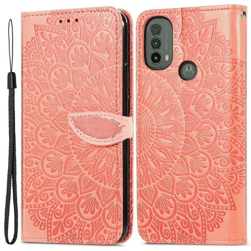 Flipové Pouzdro Na Motorola Moto E20 / E30 / E40 List Mandaly