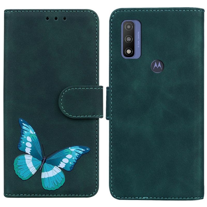 Flipové Pouzdro Na Motorola Moto E20 / E30 / E40 Ochranný Ochrana Proti Barevným Motýlům