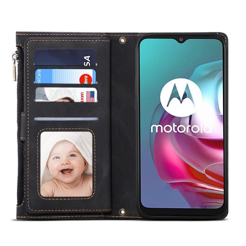 Flipové Pouzdro Na Motorola Moto E20 / E30 / E40 Peněženkové Pouzdro Irene