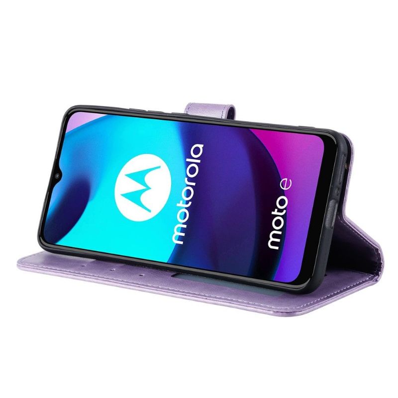 Flipové Pouzdro Na Motorola Moto E20 / E30 / E40 Sluneční Mandala