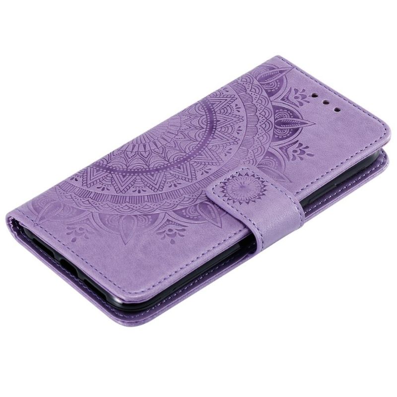 Flipové Pouzdro Na Motorola Moto E20 / E30 / E40 Sluneční Mandala