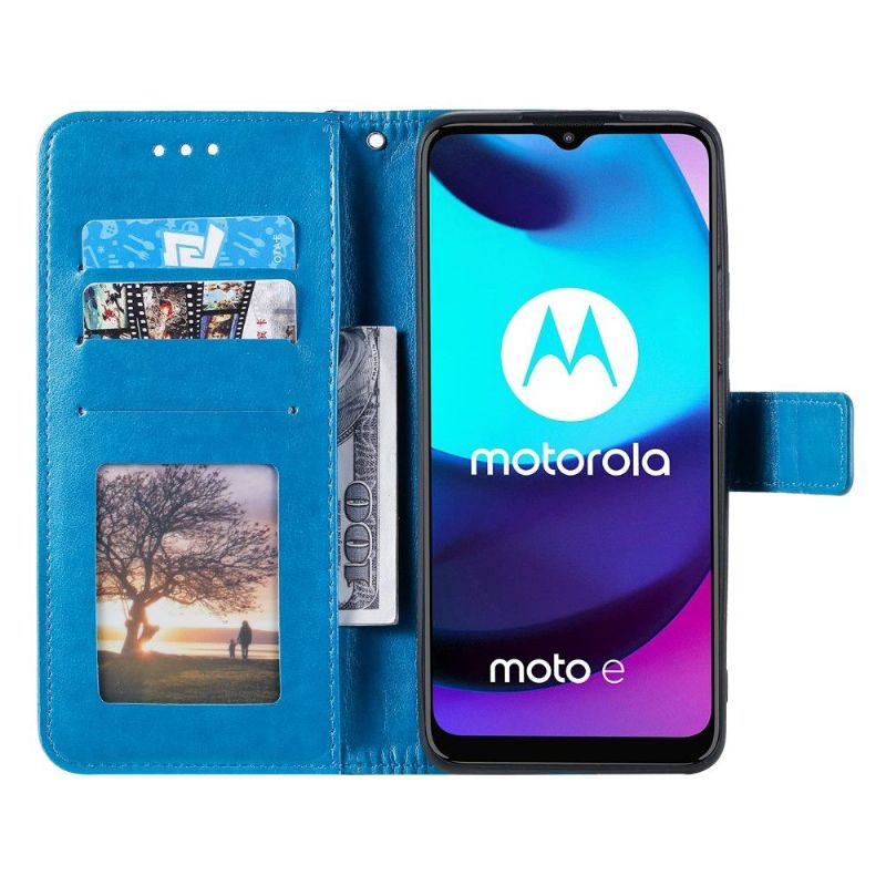 Flipové Pouzdro Na Motorola Moto E20 / E30 / E40 Sluneční Mandala