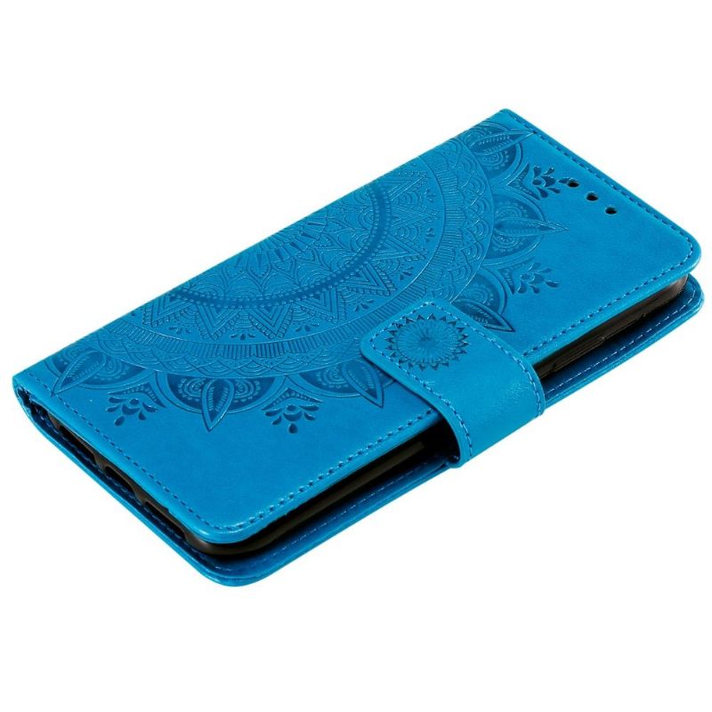 Flipové Pouzdro Na Motorola Moto E20 / E30 / E40 Sluneční Mandala