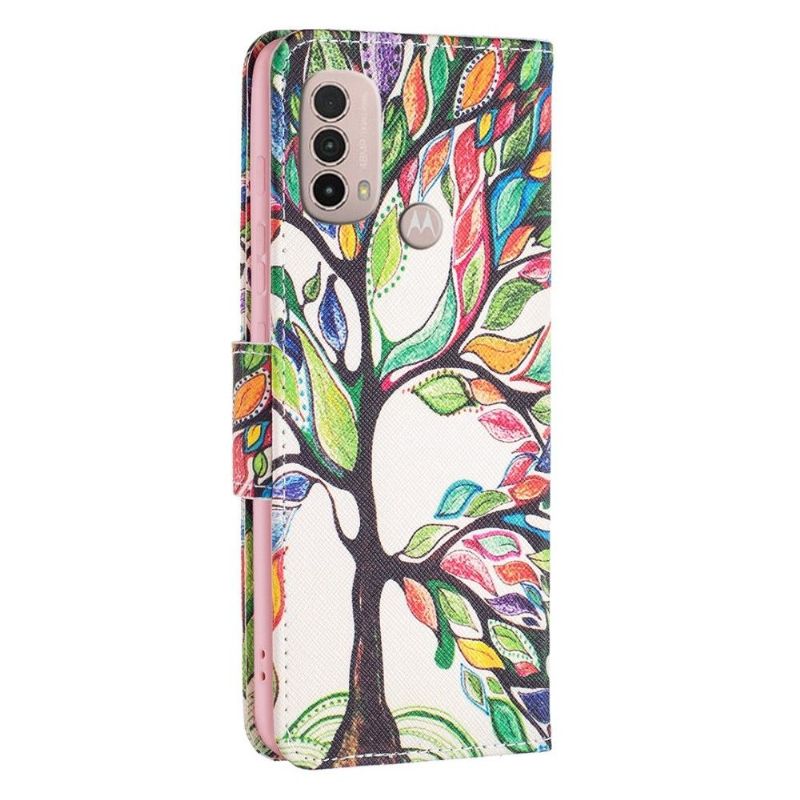 Flipové Pouzdro Na Motorola Moto E20 / E30 / E40 Stromová Kresba