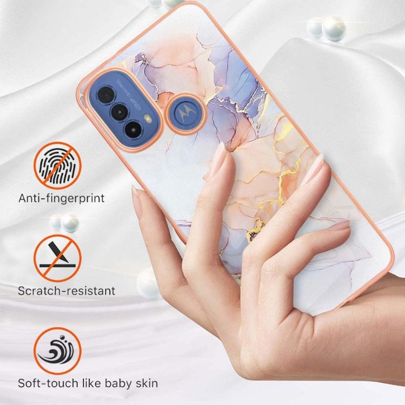 Kryt Na Motorola Moto E20 / E30 / E40 Barevný Mramor