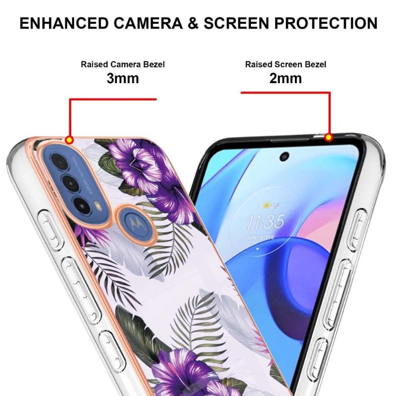 Kryt Na Motorola Moto E20 / E30 / E40 Exotické Květiny