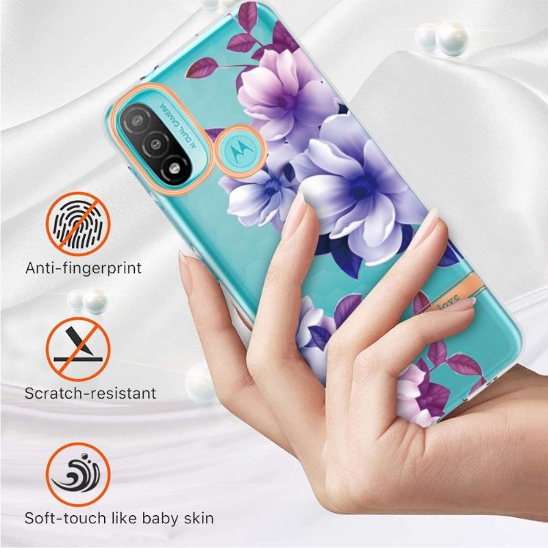 Kryt Na Motorola Moto E20 / E30 / E40 Květ Begonie