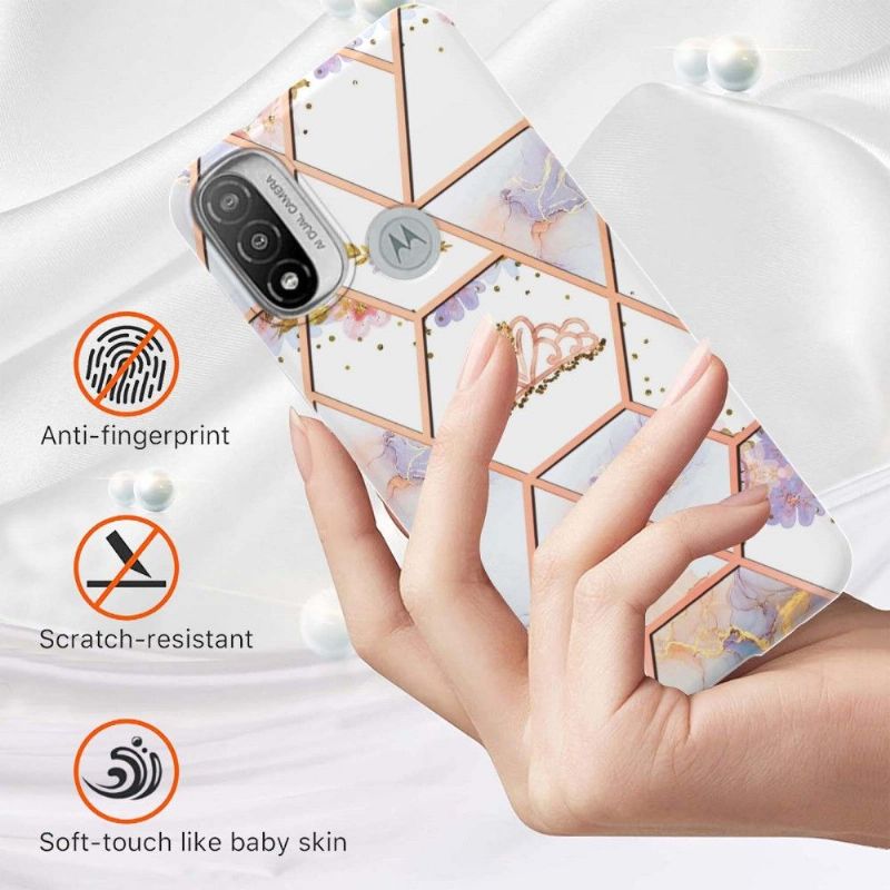 Kryt Na Motorola Moto E20 / E30 / E40 Mramor A Koruna